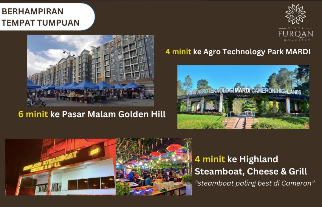 Homestay Cinta Furqan 1 - Apartment Cameron Highland ตานาห์ราตา ภายนอก รูปภาพ